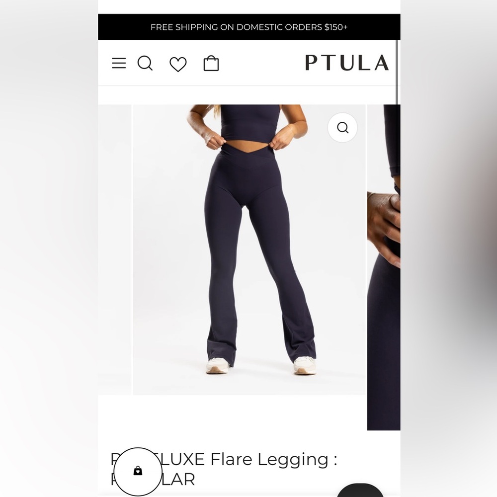 P'tula PURELUXE Flare Legging: REGULAR - Picture 6 of 6